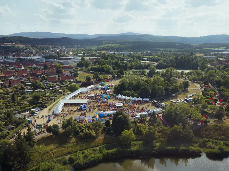 Firmenlauf Harz aus der Luft